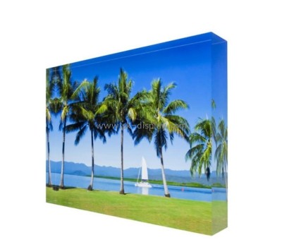 Acrylic supplier customized UV printing photo block AB-246