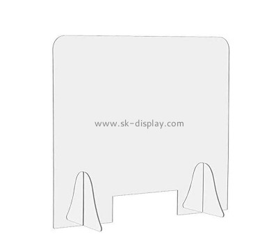 Acrylic display manufacturer custom plexiglass protective sneeze guard panel ASG-025