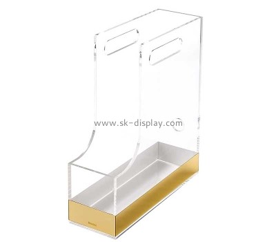 Custom acrylic tabletop vertical magazine holder BD-1182