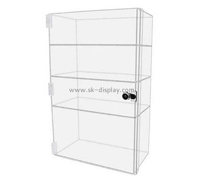 Custom wholesale acrylic 4 tiers lockable display cabinet DBS-1290
