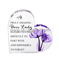 Acrylic Laser Cutting Block Sign and Heart Sign Enhancing Showcase Displays with Elegance