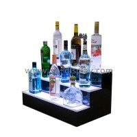 Illuminating Elegance Handmade Acrylic Wine Bottles and Shot Glasses LED Luminous Display Props