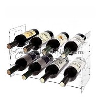 Elevate Your Wine Experience with an Acrylic Wine Bottles, Beverage, and Glasses Stand Holder