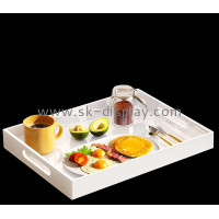 Acrylic Serving Tray for Ottoman, Coffee, Appetizer, Breakfast, Bathroom Versatile Elegance by SK Display