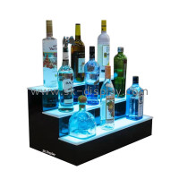Elevate Your Bar Presentation with SK Display's Custom Acrylic LED Wine Bottle Display Stands