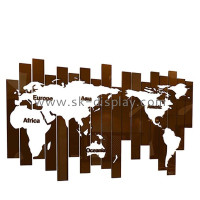 Transform Your Space with Acrylic Wall DIY World Map Mirror Stickers from SK Display