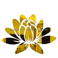 Acrylic Wall DIY Flower and Leaf Mirror Stickers Transforming Spaces with SK Display's Custom Designs