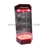 Enhancing Display Versatility with the Custom Acrylic Hexagon LED Cabinet by SK Display
