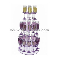 Custom Acrylic Champagne Flute Holder Stand