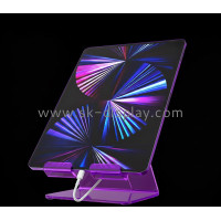 Elevate Your Workspace with Custom Acrylic Desk iPad Tablet Stands from SK Display