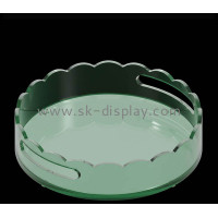 Custom Acrylic Scalloped Decorative Holder Tray &ndash; Elegant Organization by SK Display