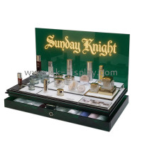 Custom Acrylic Skincare Makeup LED Display Stand Props