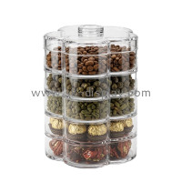 The Art of Sweet Merchandising: Custom Flower Shape Acrylic Nut Candy Organizer Boxes