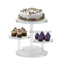 Elevate Your Visual Merchandising: The Custom Acrylic 4-Tier Round Dessert Cake Stand Tower by SK Display