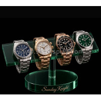 Custom T Shape Acrylic Watch Display Stand with Round Base: A Stylish Display Solution for Modern Retail