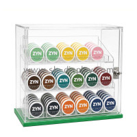 Custom Acrylic Locking Retail ZYN Nicotine Pouches Display Case