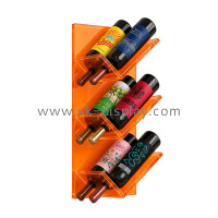 Custom Acrylic 3 Tier 6 Bottles Wall Wine Rack: Modern Display Solutions by SK Display