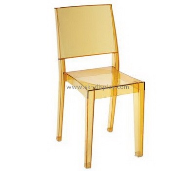 Yellow lucite modern ghost chairs AFS-023