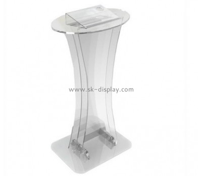 China acrylic manufacturer custom acrylic podium designs church rostrum AFS-068