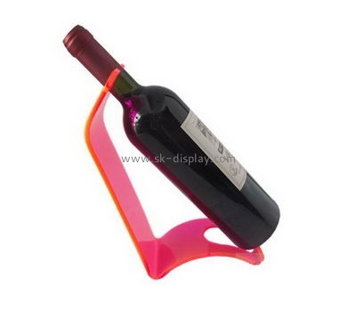 Custom acrylic bottle display stand acrylic holder wine display rack WD-049