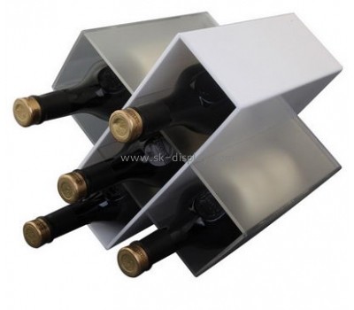 Custom acrylic bottle holder wine bottle display rack wine display stand WD-051