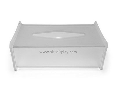 Wholesale clear acrylic box clear plastic box square tissue box DBS-071
