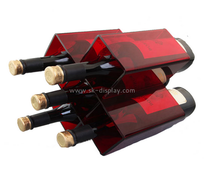 Custom acrylic wine bottle display rack wine display rack wine display stand WD-059