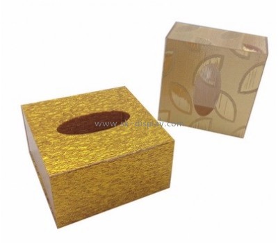 Factory direct custom printed tissue box plexiglass acrylic rectangle box acrylic storage box DBS-088