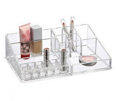 Factory wholesale acrylic organizer cosmetic display acrylic holder with dividers CO-099