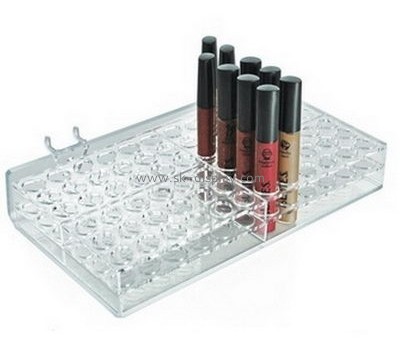 Custom design elegant acrylic lipstick holder cosmetic organizer makeup mac cosmetic display stand CO-100