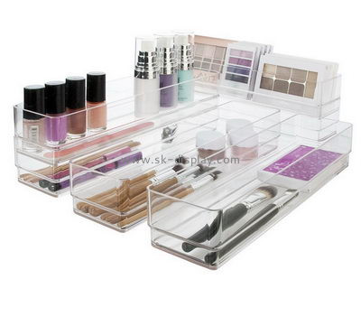 Custom design acrylic display box acrylic makeup organizer clear makeup organizer CO-151