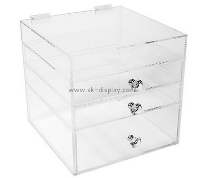 Custom acrylic makeup organizer cheap make up case large acrylic display case CO-193