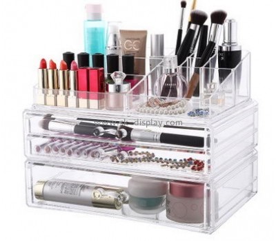 Custom acrylic box display makeup case acrylic makeup organizer with drawers CO-194
