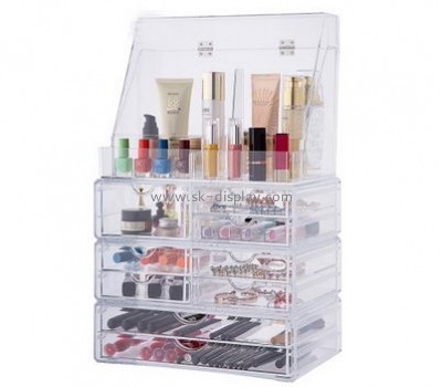 Customized acrylic makeup case clear makeup box acrylic drawer organizer CO-210