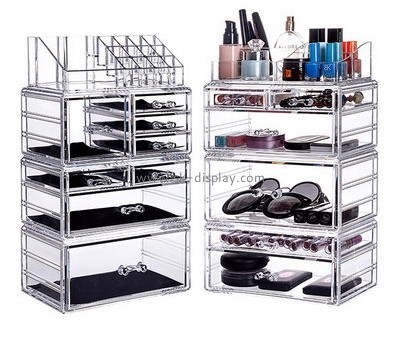 Customized plastic makeup organizer acrylic storage drawers cosmetic organizer case CO-218