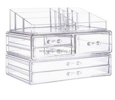 Custom acrylic makeup organizer drawers acrylic 5 drawer box clear drawers for makeup CO-227