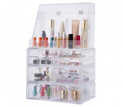 Customized acrylic organiser acrylic makeup storage containers makeup organizers with drawers CO-240