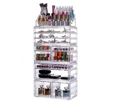 Custom acrylic cosmetic organizer countertop acrylic cosmetic organiser professional make up case CO-250