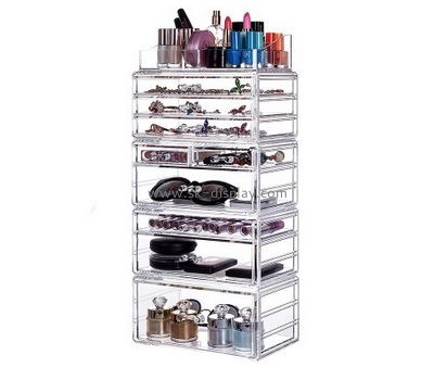Custom acrylic cosmetic organizer countertop acrylic organizer makeup clear acrylic makeup organizer with drawers CO-260