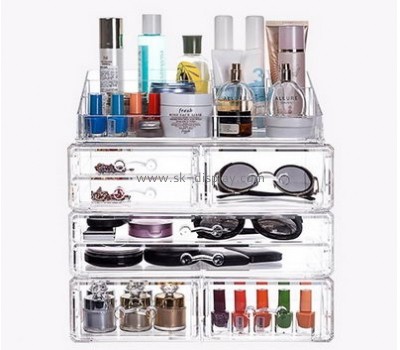 Custom 7 drawer acrylic makeup organizer clear acrylic cosmetic organizer cosmetic holder CO-264