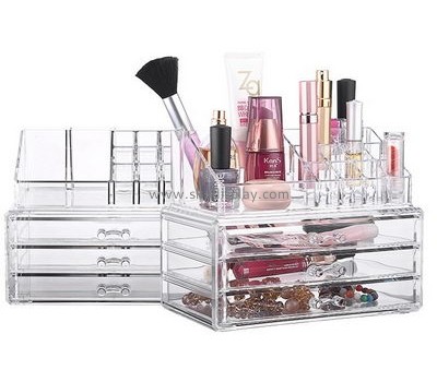 Custom 3 drawer acrylic makeup organizer cheap makeup storage drawers cheap acrylic drawers CO-267