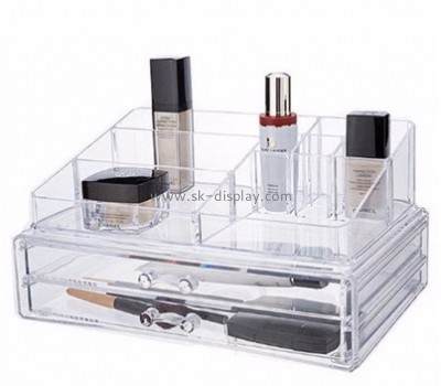 Custom clear acrylic containers cosmetic organizer acrylic clear makeup organizer cheap CO-268