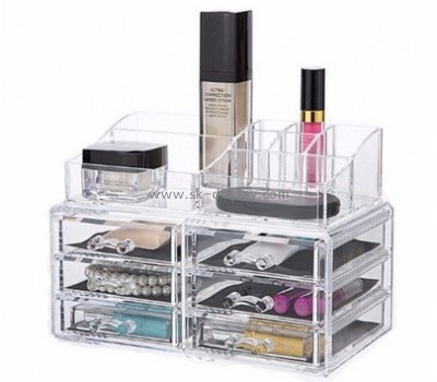 Custom cheap clear makeup organizer 6 drawer acrylic makeup organizer drawer organizers for makeup CO-270