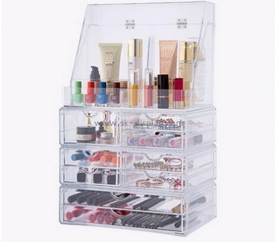 Custom acrylic cheap makeup drawers makeup clear organizer make up drawer organiser CO-273