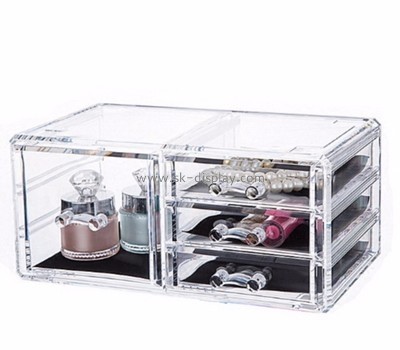 Custom cheap acrylic storage drawers cheap makeup organizer box acrylic makeup storage containers CO-285