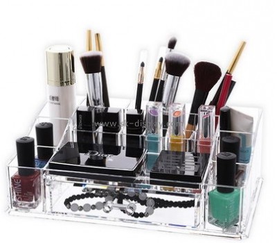 Custom acrylic cheap makeup organiser clear box makeup organizer clear makeup storage organizer CO-287