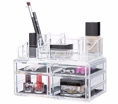 Custom clear makeup storage box clear makeup organizer drawers best makeup organizer countertop CO-288