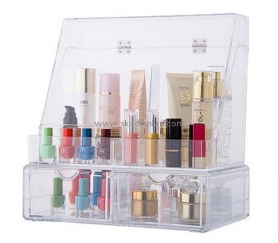 Custom acrylic cosmetic case makeup acrylic case large cosmetic organizer CO-289