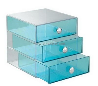 Customized acrylic cosmetic drawers makeup organizer case CO-328