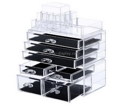 Custom clear acrylic makeup storage organiser drawers containers CO-327